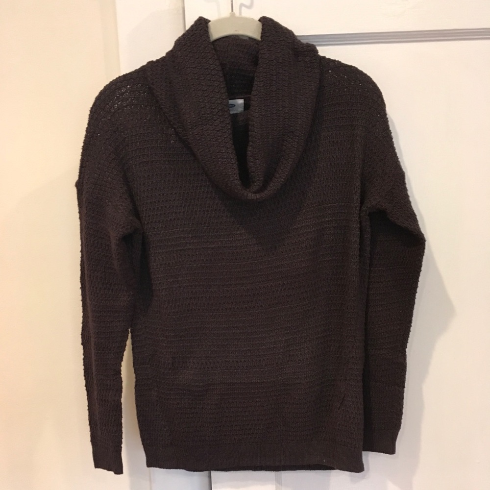 Cowl neck knit sweater Sz S